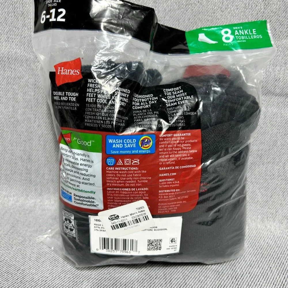 Hanes men cushion